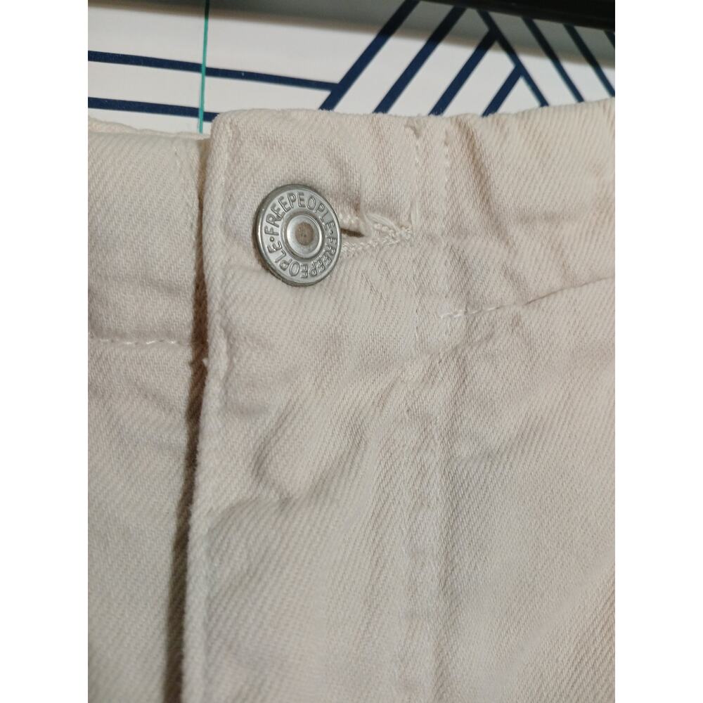 Free People Khaki Cargo Jogger Boho Utility Earthy Slouchy size 6